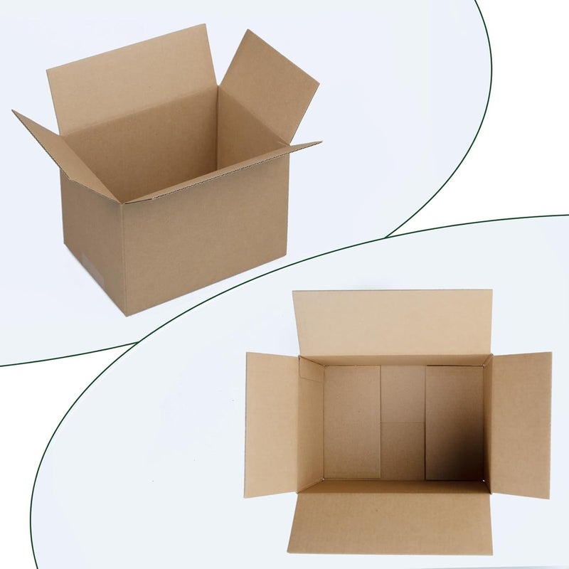 HESESOH 7x5x5 Inches Shipping Boxes Set of 40, Brown Corrugated Cardboard Box Literature Mailer for Packing Small Business - Image 3